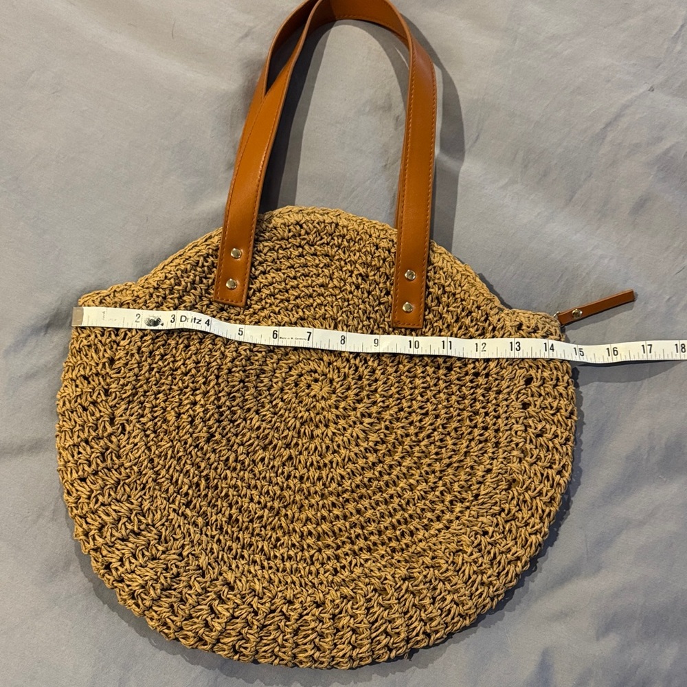 Olivia Miller Tan Woven Tote